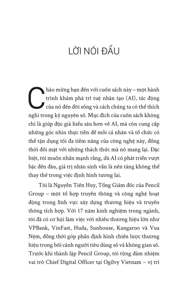 KHÔNG AI CẢN ĐƯỢC AI (Hiểu AI từ căn gốc để phát triển sự nghiệp)